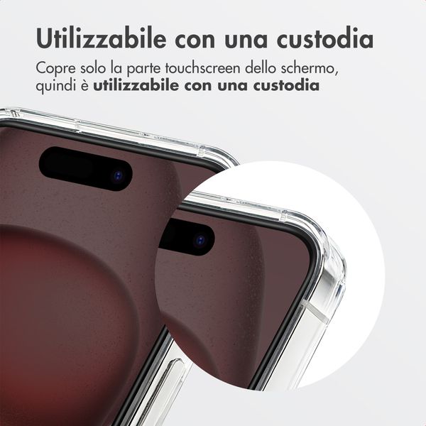 Accezz Vetro temperato privacy + Applicatore Apple iPhone 16 / 15