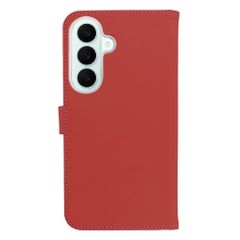 Selencia Cover a libro in vera pelle Samsung Galaxy S26 FE - Rosso