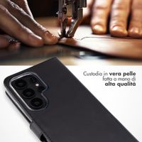 Selencia Cover a libro in vera pelle Samsung Galaxy S26 Ultra - Nero