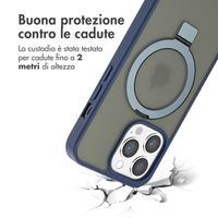 Accezz Cover con anello e supporto con MagSafe Apple iPhone 13 Pro Max - Blu