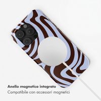 Selencia Cover posteriore Vivid con MagSafe Apple iPhone 16 Pro - Dream Swirl Chocolate