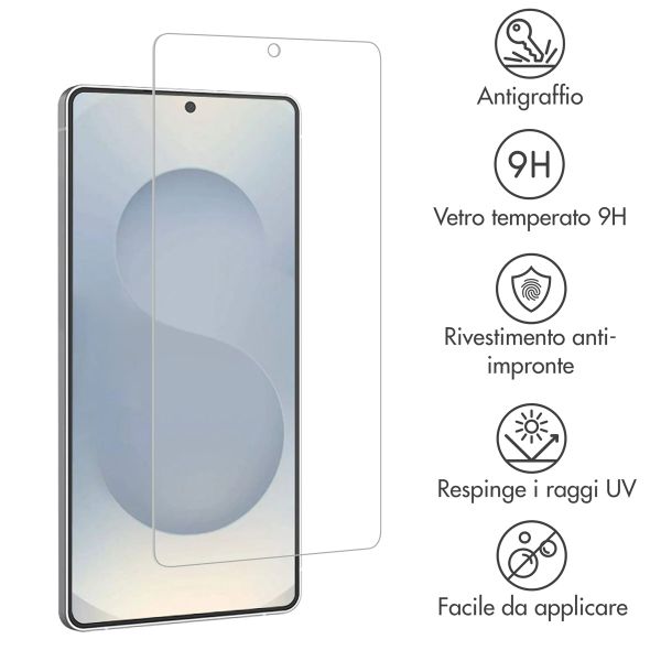Accezz Vetro temperato, confezione da 2 Samsung Galaxy S25 Edge