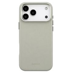 Accezz Cover in Pelle con MagSafe Apple iPhone 18 Pro / 17 Pro - Light Grey