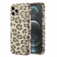 Selencia Cover Sabi Stampa pantera con MagSafe Apple iPhone 12 (Pro) - Soft Ivory