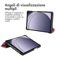imoshion Cover Trifold Design Samsung Galaxy Tab A11 / A9 8.7 pollici - Dusty Rose Blossom