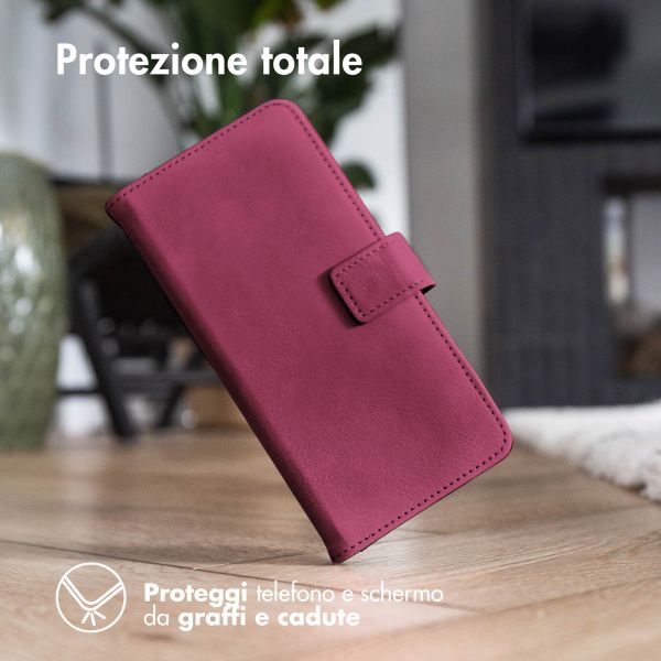 imoshion Cover a libro di Lusso Samsung Galaxy S25 FE - Bordeaux