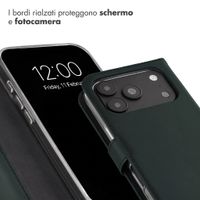 Selencia Cover a libro in vera pelle Apple iPhone 18 Pro / 17 Pro - Verde