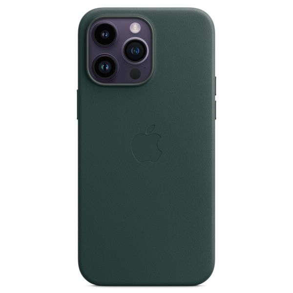 Apple Cover Posteriore in Pelle con MagSafe Apple iPhone 14 Pro Max - Forest Green