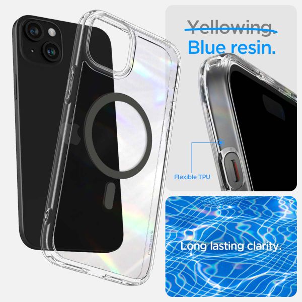 Spigen Cover Posteriore Ultra Ibrida con MagSafe Apple iPhone 15 - Graphite