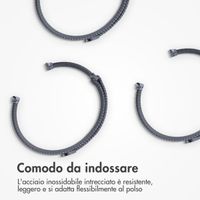 imoshion Cinturino milanese magnetico Apple Watch | 38/40/41/42 mm - Taglia M - Grigio scuro