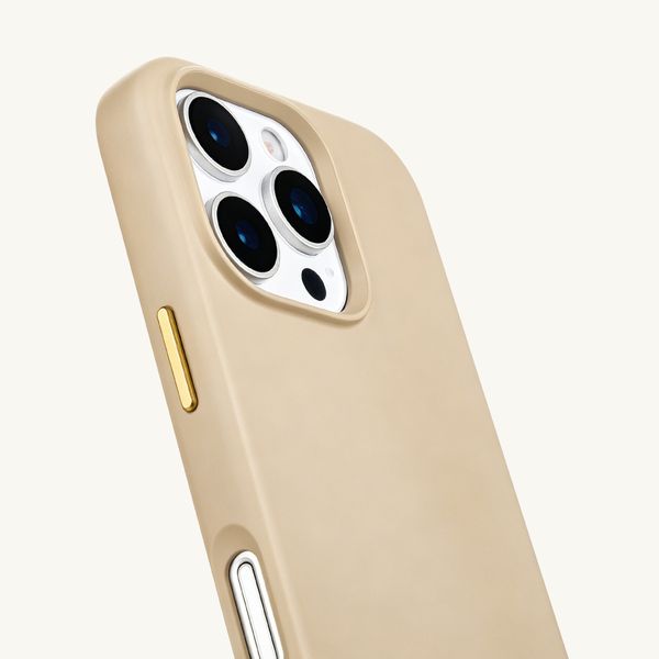 Selencia Cover posteriore Rivièra con MagSafe con ganci rimovibili Apple iPhone 16 Pro Max - Milky Latte