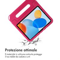 imoshion Cover per tablet a prova di bambino con bambole rimovibili Apple iPad 11 (2025) 11 pollici A16 / iPad 10 (2022) 10.9 pollici - Rosa