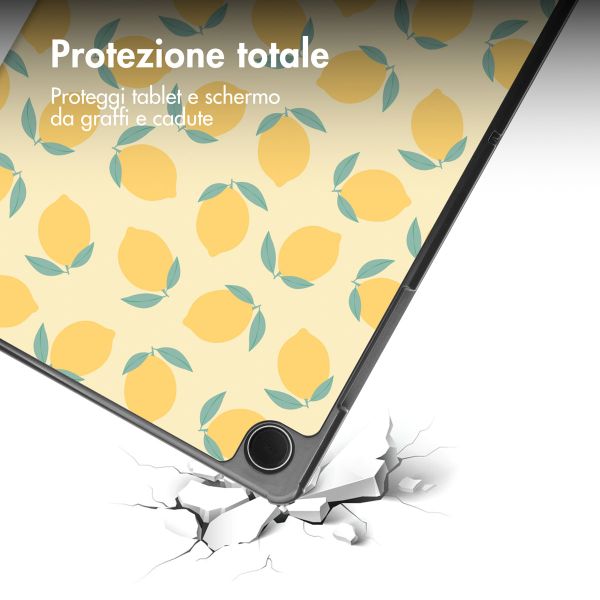 imoshion Cover Trifold Design Samsung Galaxy Tab A11 Plus / A9 Plus - Citrus Dream