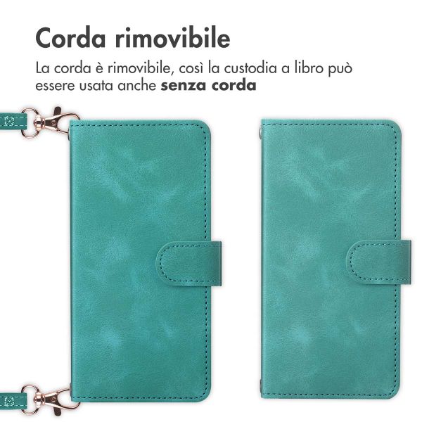 imoshion Cover a libro con Cordino Samsung Galaxy A25 (5G) - Turchese