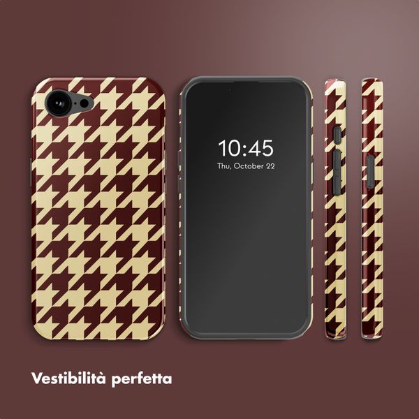 Selencia Cover posteriore Vivid con MagSafe Apple iPhone 17e / 16e - Pied-de-Poule