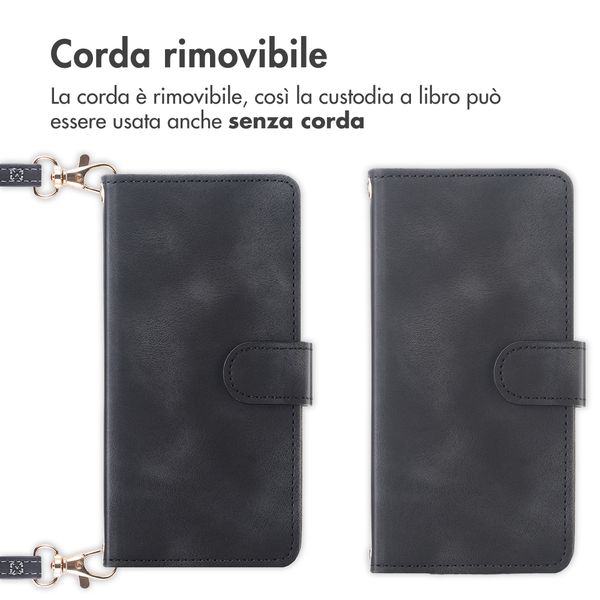 imoshion Cover a libro con Cordino Samsung Galaxy S26 - Nero