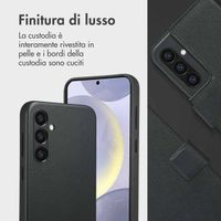 Accezz Cover in pelle 2 in 1 con MagSafe Samsung Galaxy S24 Plus - Onyx Black