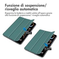 imoshion Cover a libro Trifold Apple iPad Pro 13 (2025) M5 / (2024) M4 - Verde scuro
