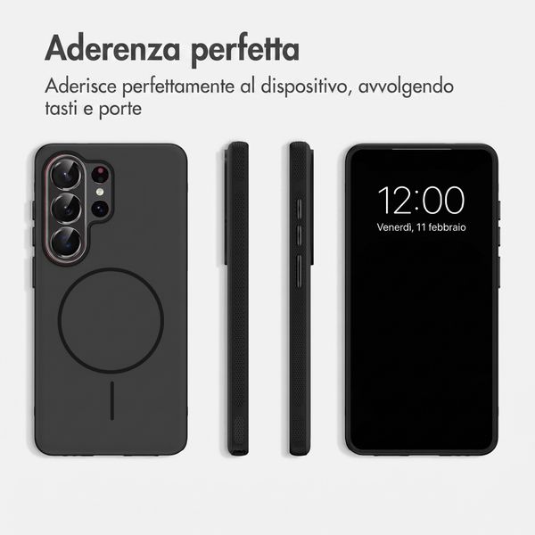 imoshion Cover posteriore Color con Thin MagSafe Ring Samsung Galaxy S26 Ultra - Nero