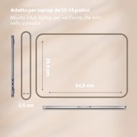 Selencia Custodia per laptop in velluto a coste 13-14 pollici - Beige