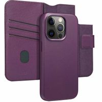 Accezz Cover in pelle 2 in 1 con MagSafe Apple iPhone 15 Pro - Heath Purple