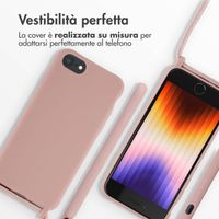 imoshion Cover in Silicone con Cordino Apple iPhone SE (2022 / 2020) / 8 / 7 - Sand Pink
