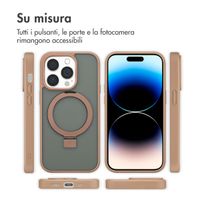 Accezz Cover con anello e supporto con MagSafe Apple iPhone 14 Pro - Marrone