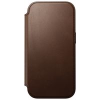 Nomad Cover a libro in pelle moderna Apple iPhone 18 Pro / 17 Pro - Brown
