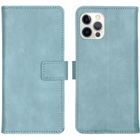 imoshion Cover a libro di Lusso Apple iPhone 12 (Pro) - Azzurro