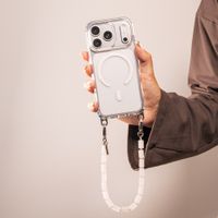 Selencia Cover posteriore Rivièra MagSafe con gancini rimovibili Apple iPhone 16 Pro - Trasparente