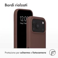 Accezz Cover in silicone liquido con MagSafe Apple iPhone 18 Pro Max / 17 Pro Max - New Tea Brown