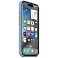 Apple Cover Posteriore in Silicone con MagSafe Apple iPhone 15 Pro - Winter Blue
