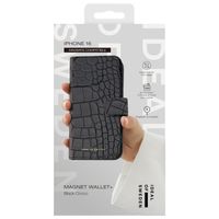 iDeal of Sweden Portafoglio Magnetico Plus Apple iPhone 16 - Black Croco