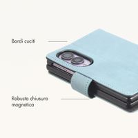 imoshion Cover a libro di Lusso Samsung Galaxy Z Fold 8 - Azzurro