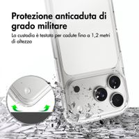 Accezz Cover Posteriore Xtreme ad Alta Protezione Apple iPhone 18 Pro / 17 Pro - Trasparente