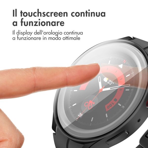 imoshion Cover rigida integrale Samsung Galaxy Watch 6 - 44 mm - Nero