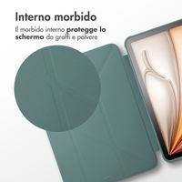 imoshion Cover Origami Apple iPad 11 (2025) 11 pollici A16 / iPad 10 (2022) 10.9 pollici - Verde scuro