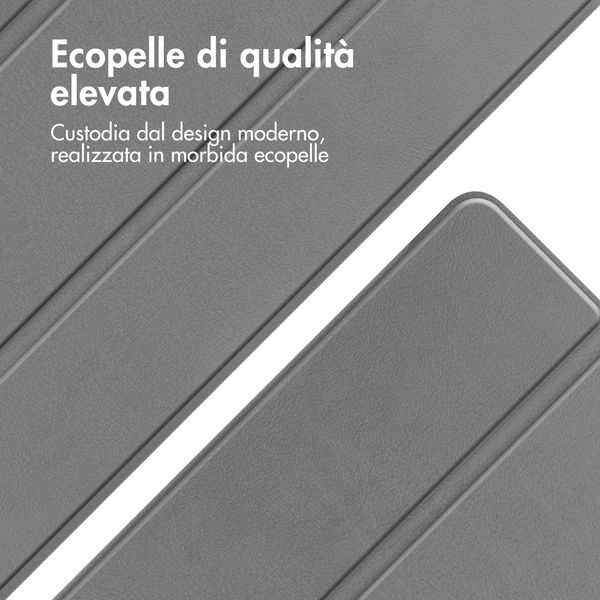 imoshion Cover a libro Trifold Samsung Galaxy Tab A11 / A9 8.7 pollici - Grigio