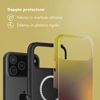 Selencia Cover posteriore Vivid con MagSafe Apple iPhone 18 Pro Max / 17 Pro Max - Gradient Olive Dust