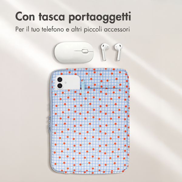 imoshion Custodia per laptop Design 15-16 pollici - Cherry Check