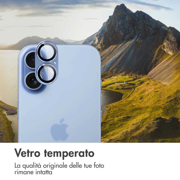 imoshion Protezione fotocamera in Vetro 2 Pezzi Apple iPhone 17 - Mist Blue