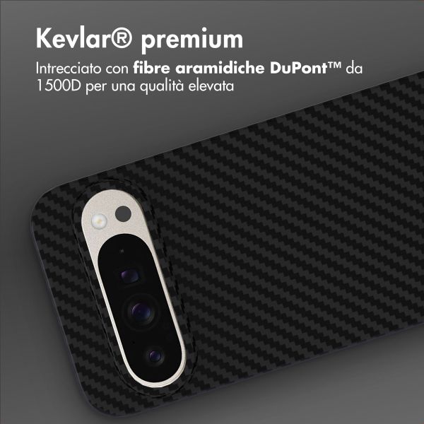 Accezz Cover MagSafe Kevlar® Google Pixel 9 / 9 Pro - Nero