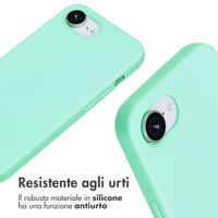 imoshion Cover in Silicone con Cordino Apple iPhone 17e / 16e - Menta verde