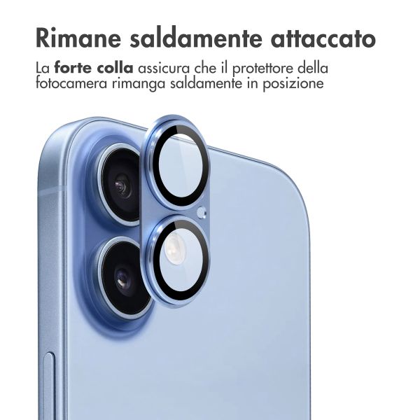 imoshion Protezione fotocamera in Vetro 2 Pezzi Apple iPhone 17 - Mist Blue