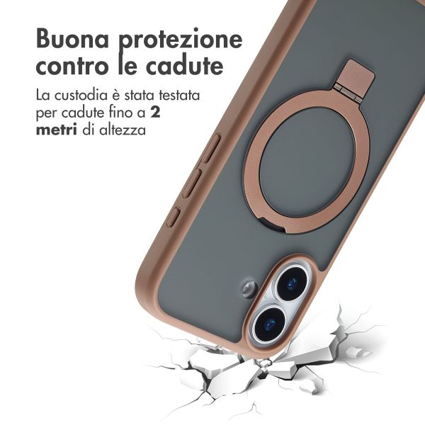 Accezz Cover con anello e supporto con MagSafe Apple iPhone 17 - Marrone