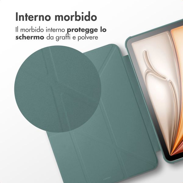 imoshion Cover Origami Apple iPad Pro 13 (2025) M5 / (2024) M4 - Verde scuro