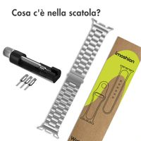 imoshion Cinturino in acciaio Samsung Galaxy Watch 8 (40/44mm) / Classic (46mm) - Argento