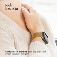 imoshion Cinturino milanese magnetico Apple Watch | 38/40/41/42 mm - Taglia M - Oro