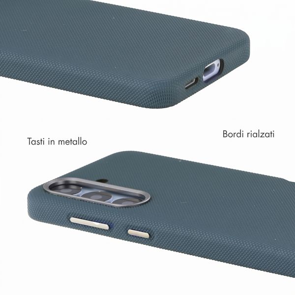 Accezz Cover Mesh con MagSafe Samsung Galaxy S25 / S24 - Blu scuro