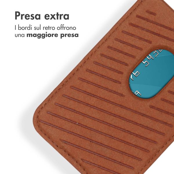Accezz Portacarte in pelle - Compatibile con MagSafe e Qi2 - Sienna Brown